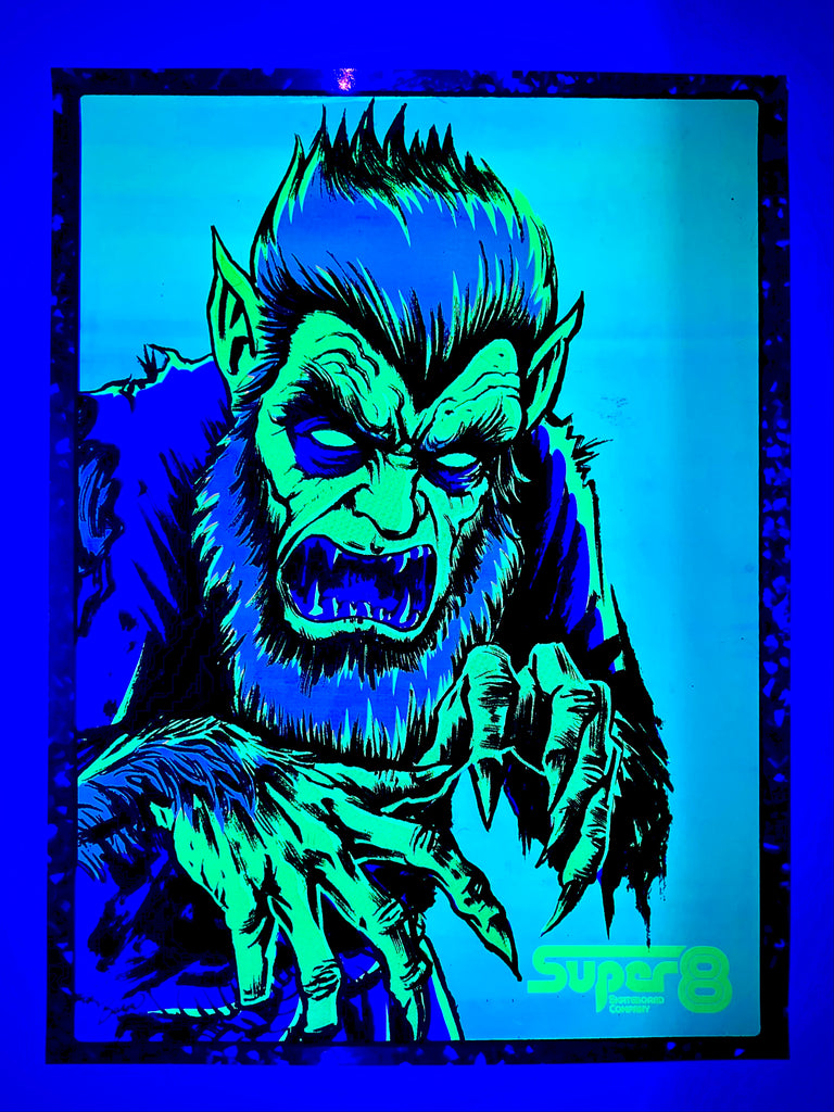 The Lycan Screen Printed Blacklight Poster